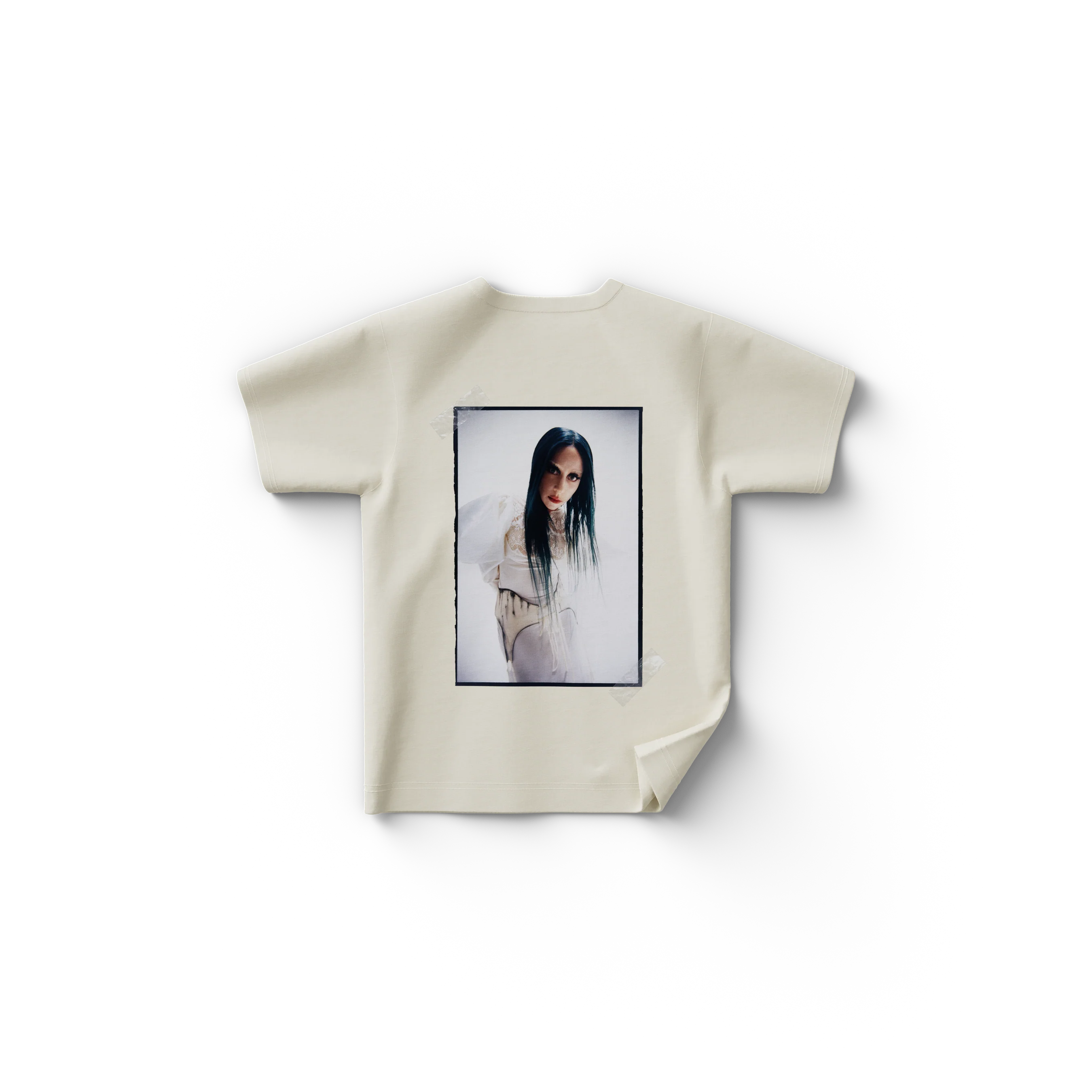 Cream Photo T-Shirt - Image 2