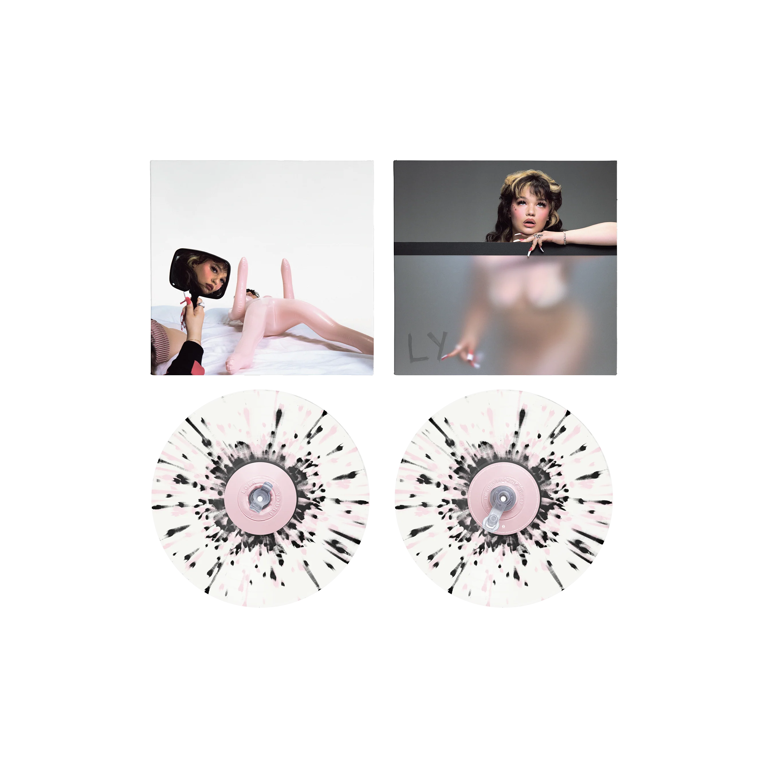 I’m Only F**king Myself: The ‘Blisters’ Edition (Pink & Black Splatter Vinyl LP) + signed art card - Image 2
