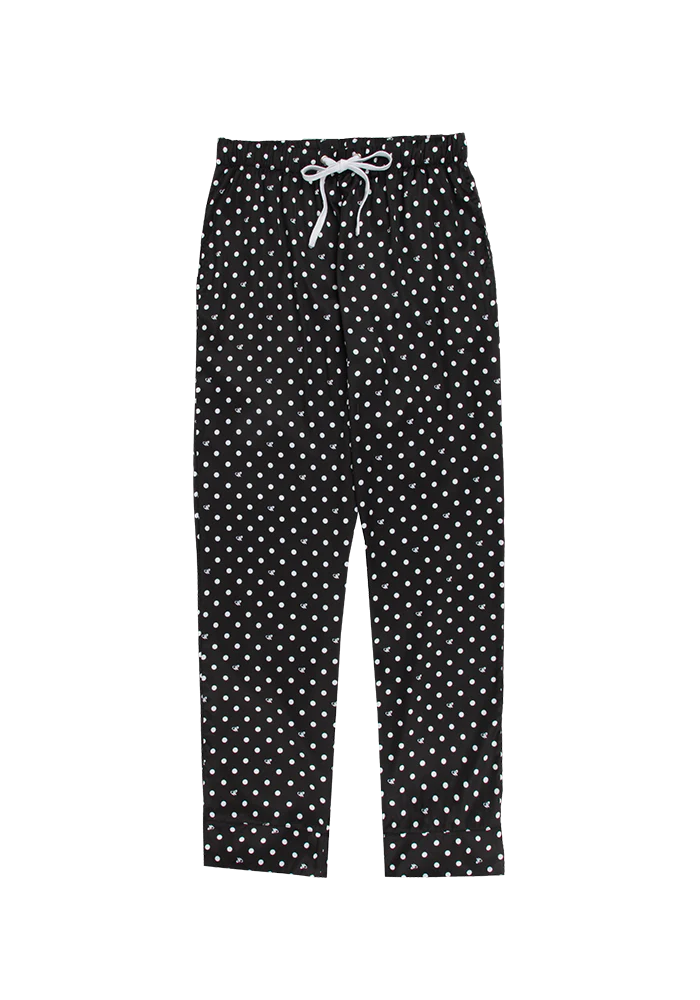 Black Polka Dot OR Pajama + Sleepmask Set - Image 3