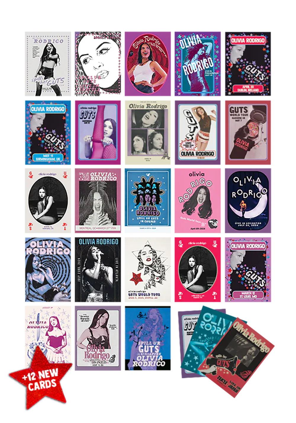 Olivia Rodrigo GUTS Trading Card Pack